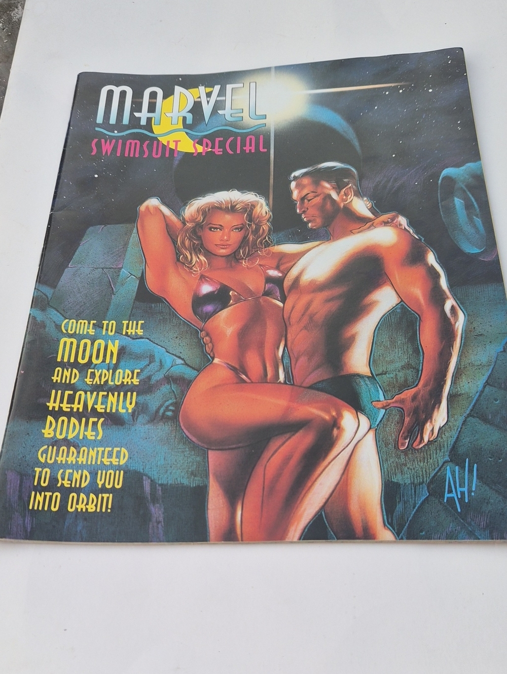 Marvel Men Swim Swimsuit Special - Purple and Black Cover Art